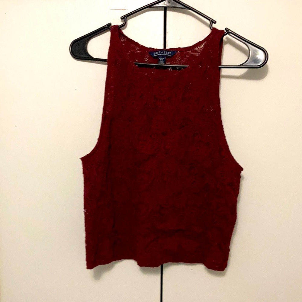 Lace crop top